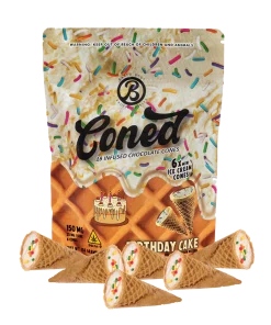 Coned Birthday Cake