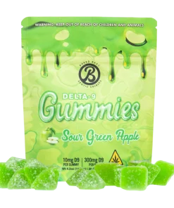 Sour Green Apple THC Gummies